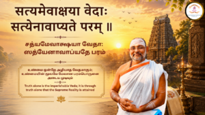 Mantra of the week 26 Jul 2026 - सत्यमेवाक्षया वेदाः सत्येनावाप्यते परम् ॥